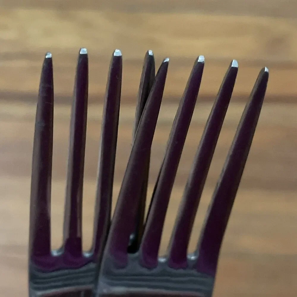 Reed & Barton Lot of 2 Hadley Stainless Dinner Forks 8 1/8